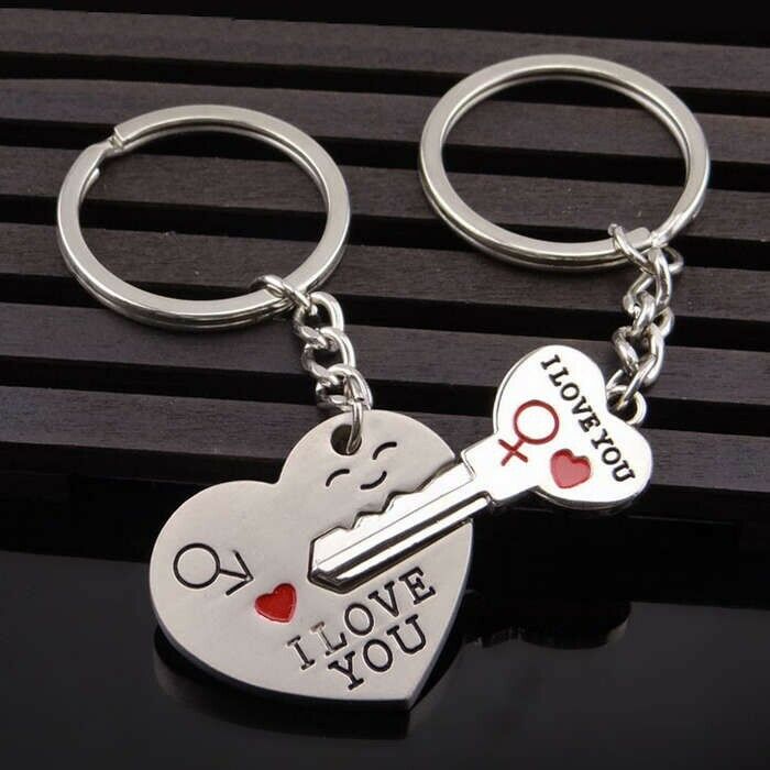 Partner Schlüsselanhänger Pärchen Paare 2 Set Liebe Valentinstag Geschenk Love