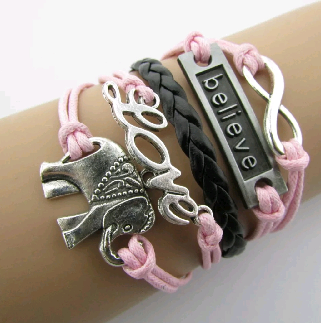 Handgemachte Damen Schmuck Armband Vintage Believe Love Best Friend Freundschaft