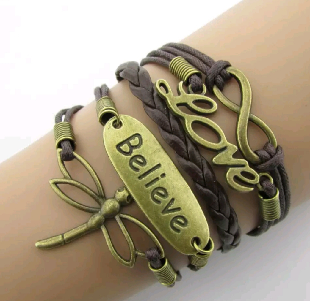 Handgemachte Damen Schmuck Armband Vintage Believe Love Best Friend Freundschaft