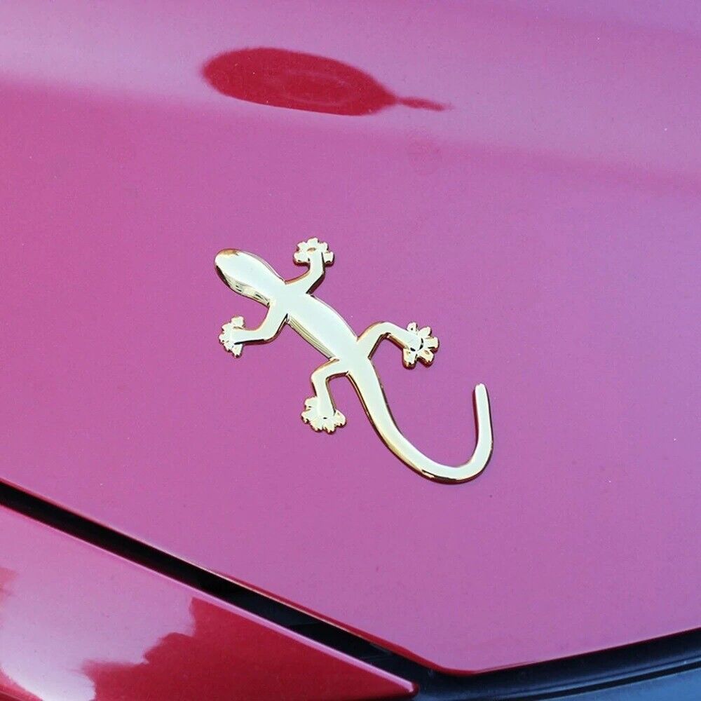 Autoaufkleber 3D Gecko Eidechse Echse Salamander Emblem Sticker Auto Aufkleber