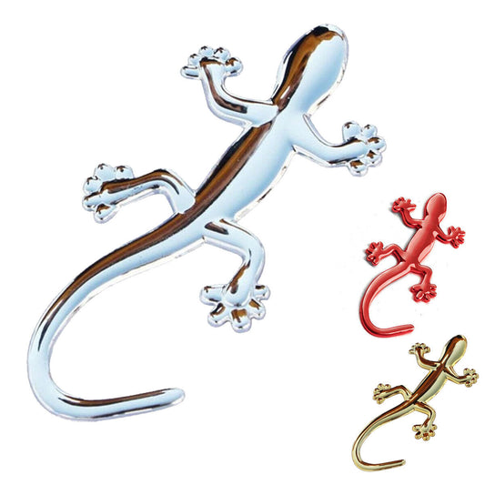 Autoaufkleber 3D Gecko Eidechse Echse Salamander Emblem Sticker Auto Aufkleber