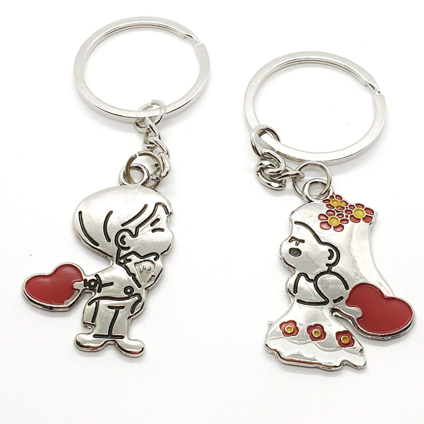 Partner Schlüsselanhänger Pärchen Paare 2 Set Liebe Valentinstag Geschenk Braut