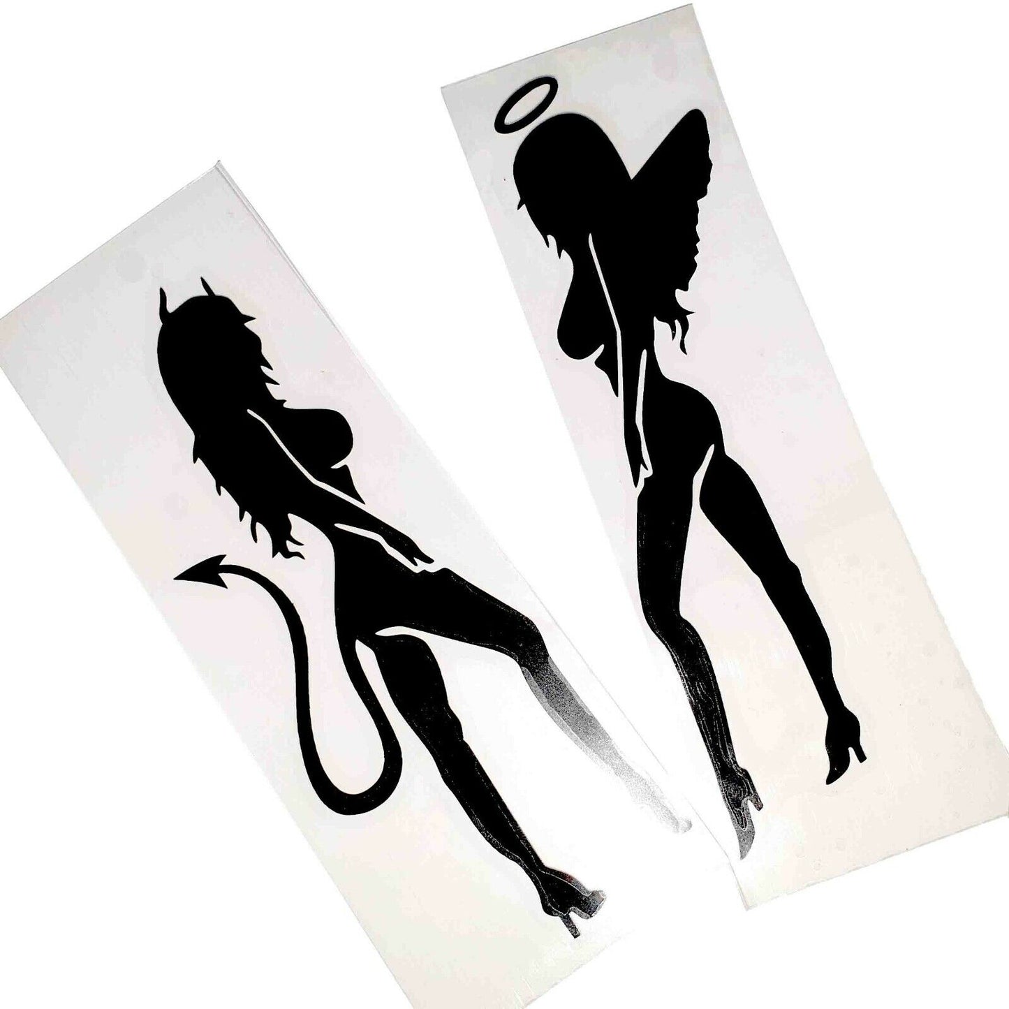 Sexy Autoaufkleber Engel und Teufel Lady Frauen Auto Aufkleber Car Sticker Angel