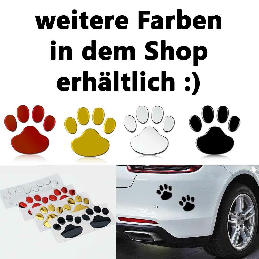 4x Aufkleber Auto Hunde Katzen Pfoten Tatzen 3D Sticker Emblem Tier Sc –  Issa Online