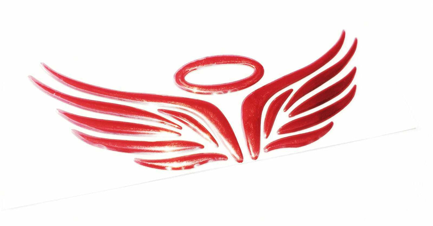 Auto Aufkleber 3D Flügel Engelsflügel Angel Emblem Car Sticker Autoaufkleber Rot