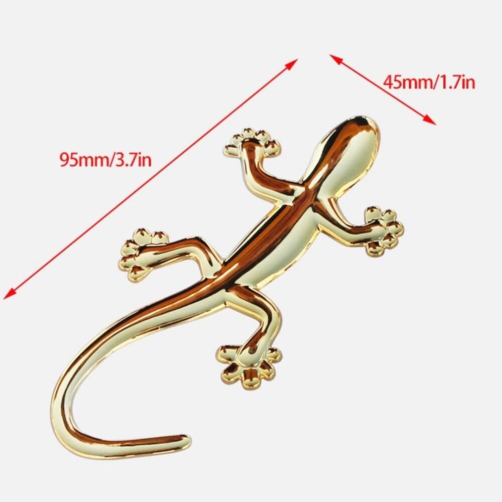 Autoaufkleber 3D Gecko Eidechse Echse Salamander Emblem Sticker Auto Aufkleber